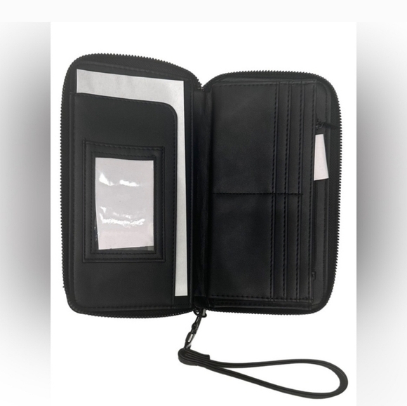 🔹️Betsey Johnson🔹️ black white tweed houndstooth print tote & wallet - Picture 6 of 6